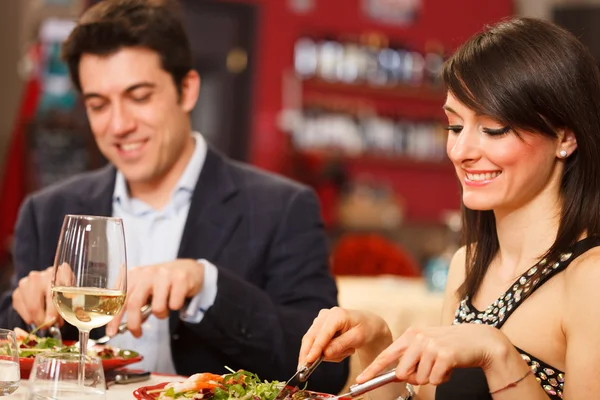 Couple having dinner — Stock Photo, Image