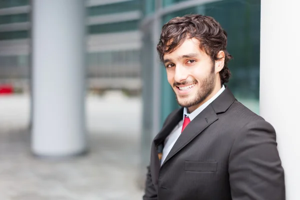 Young smiling business man — Stock Photo, Image