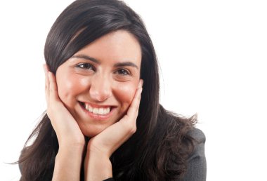 güzel genç düşünceli kız