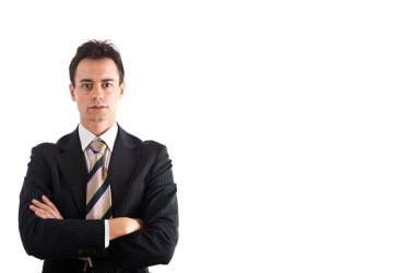 Beyaz tenli yakışıklı iş adamı