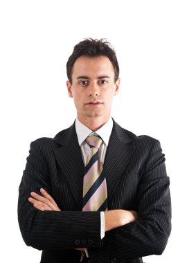 Beyaz tenli yakışıklı iş adamı