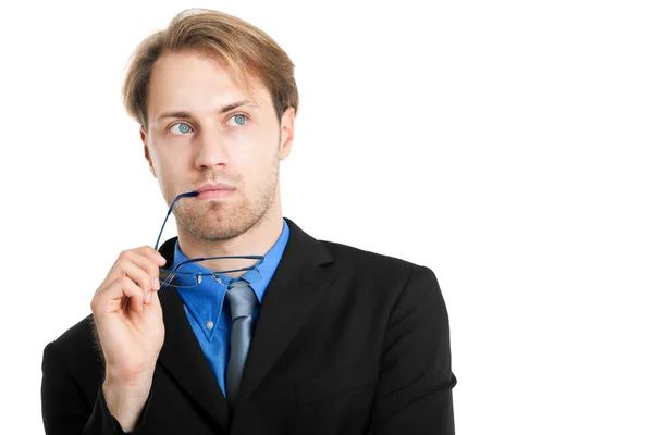 Thoughtful businessman — Stock Photo, Image