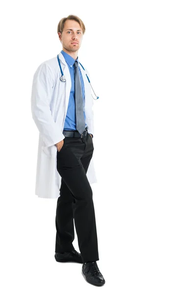 Handsome doctor full length portrait — Stock Photo, Image