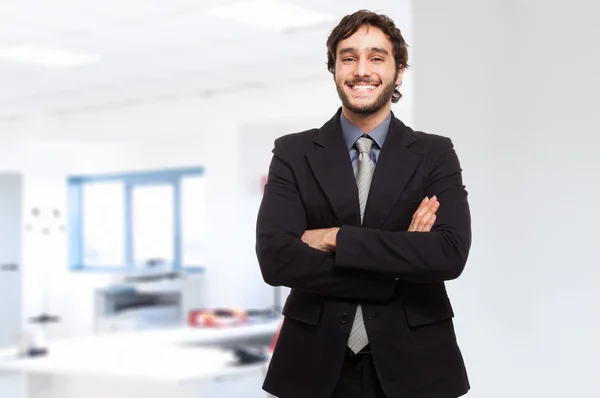 Retrato de hombre de negocios joven — Foto de Stock