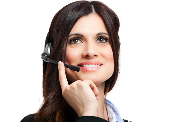 Call center operator portrait — Stock Photo, Image