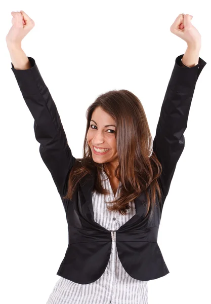 Retrato de mujer ganadora — Foto de Stock