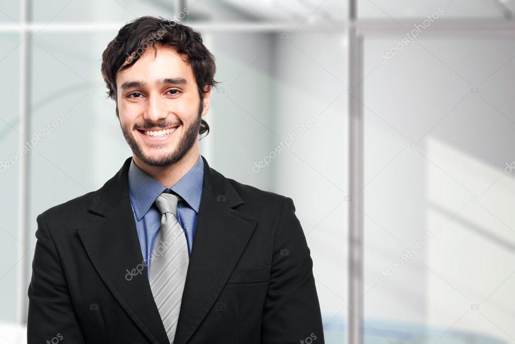 Young confident businessman portrait