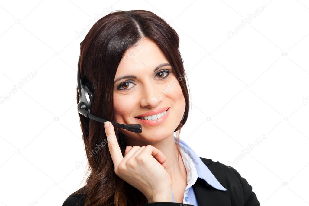Call center operator portrait