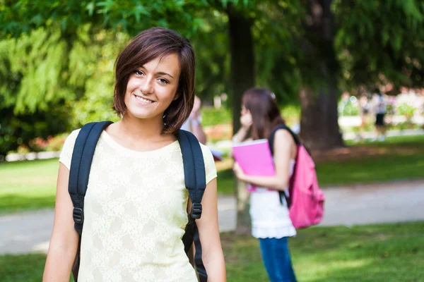 Lachende student portret — Stockfoto