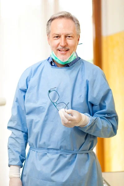 Portra dentista senior — Foto Stock