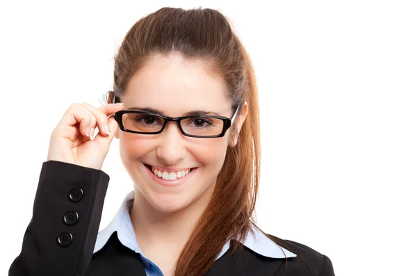 Donna d'affari in occhiali — Foto Stock