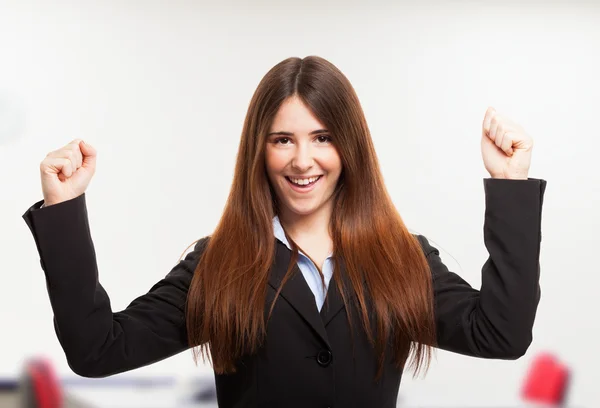 Retrato de mujer feliz — Foto de Stock