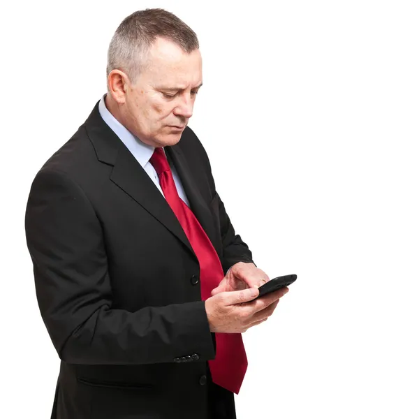 Businessman using a smartphone — Stock Photo, Image