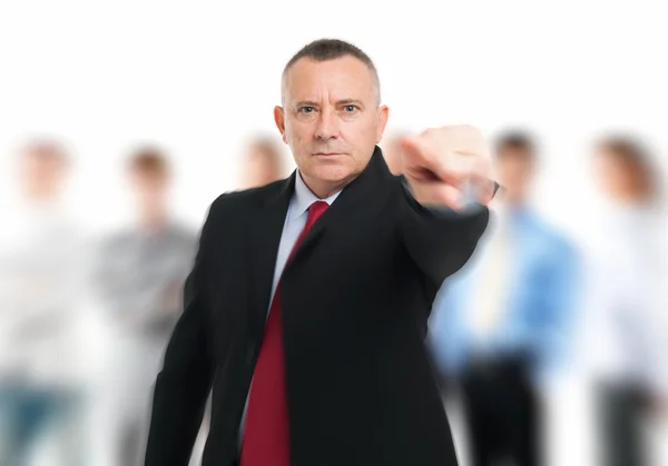 Hombre de negocios señalándote con el dedo —  Fotos de Stock