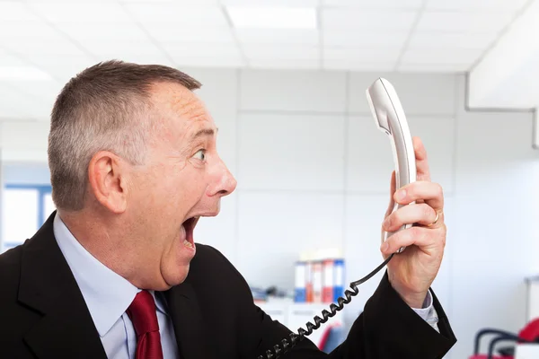 Homem de negócios irritado — Fotografia de Stock