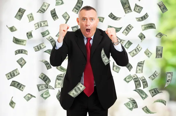 Rain of money — Stock Photo, Image