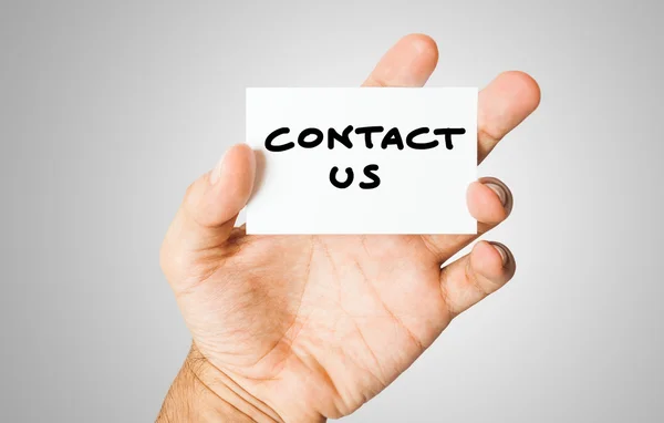 Contact met ons op — Stockfoto