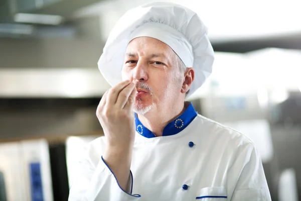 Volwassen chef-kok portret — Stockfoto
