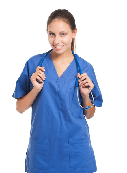 Portrait of a beautiful nurse. — Stock Photo, Image