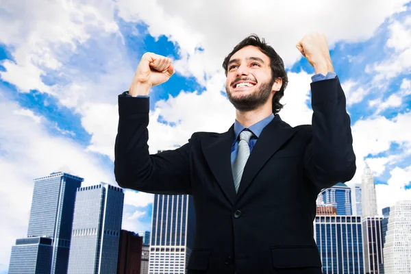 Very happy young man — Stock Photo, Image