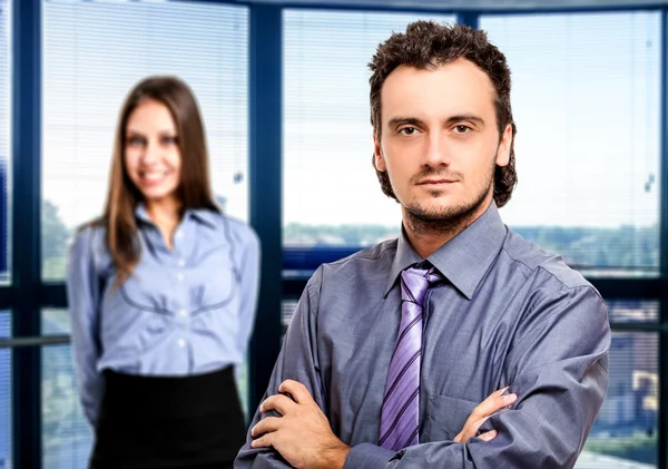 Empresário em seu escritório — Fotografia de Stock