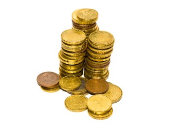 euro para yığınları