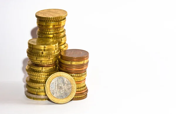 Piles of coins — Stock Photo, Image