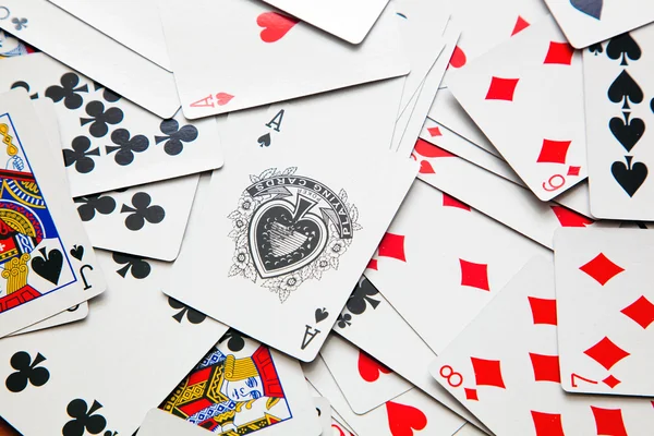 Many playing cards — Stock Photo, Image