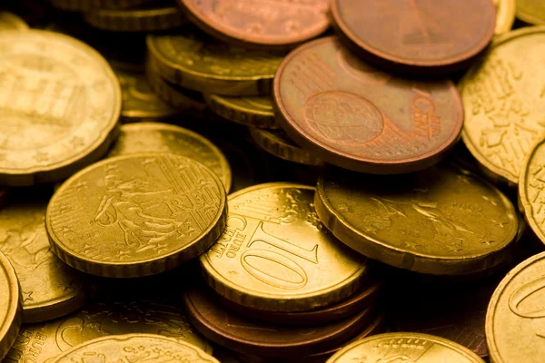 Euro coins — Stock Photo, Image