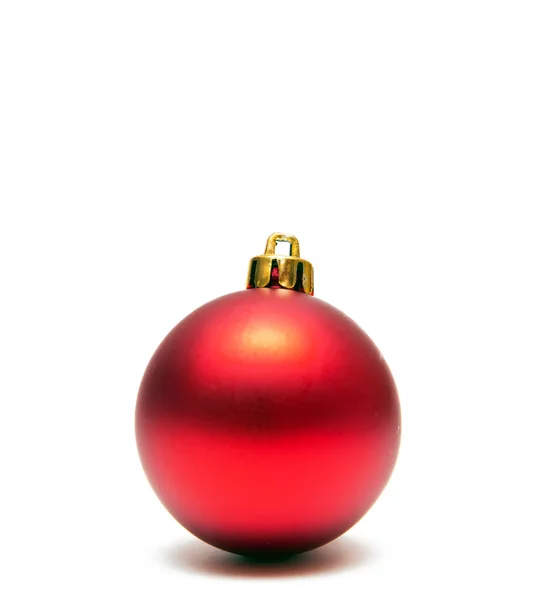 Boże Narodzenie ball czerwony i błyszczący — Zdjęcie stockowe