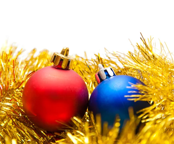 Dva vánoční koule — Stock fotografie