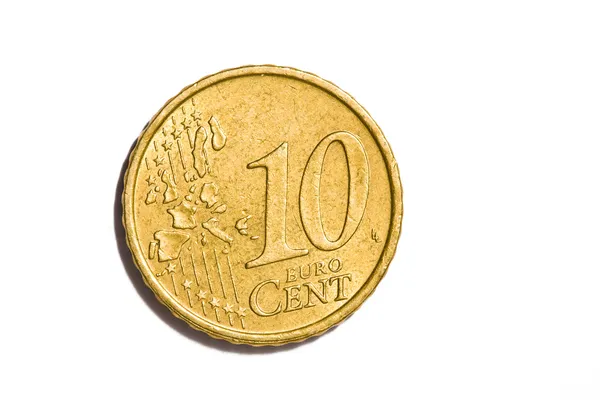 10 euro cent coin — Stock Photo, Image