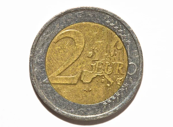 Two euro coin — Stock Photo, Image