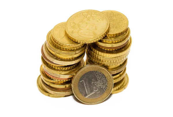 Pilas de monedas —  Fotos de Stock