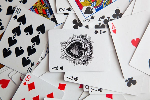 Many playing cards — Stock Photo, Image