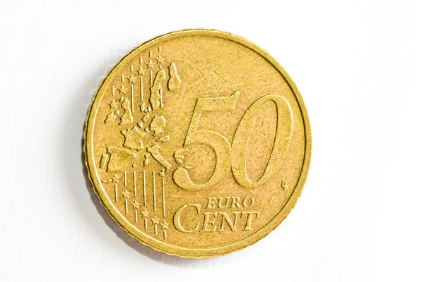 Fifty euro cent — Stock Photo, Image