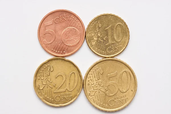 ユーロ硬貨のセット — ストック写真