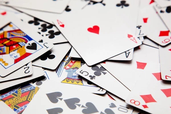 Many playing cards — Stock Photo, Image