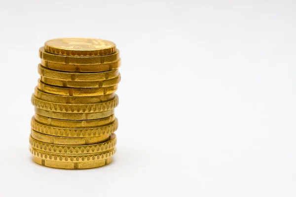 A pile of euro coins — Stock Photo, Image