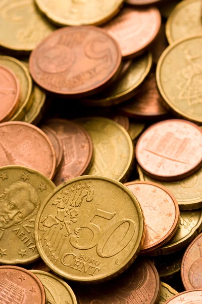 Euro coins — Stock Photo, Image