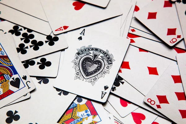 Many playing cards — Stock Photo, Image