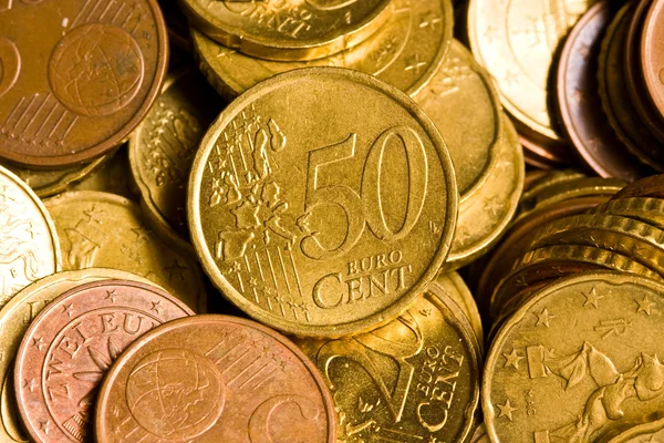 Euro coins — Stock Photo, Image