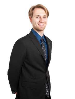 elleri arkasından işadamı