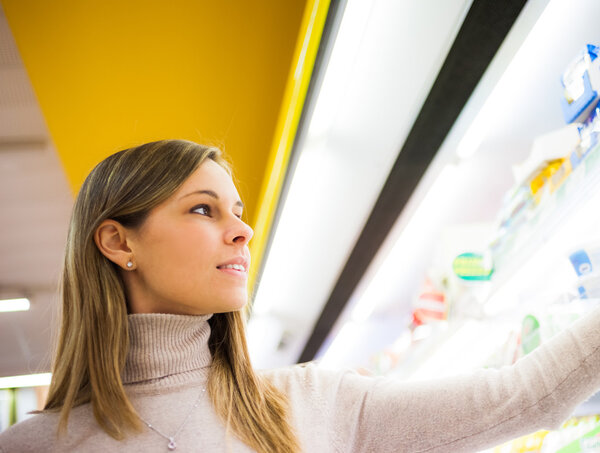 Shopping at the supermarket