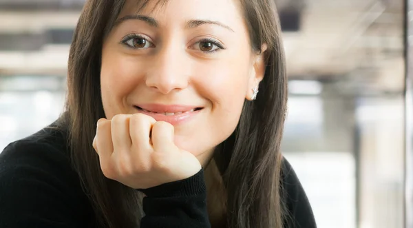 Sorridente menina retrato — Fotografia de Stock