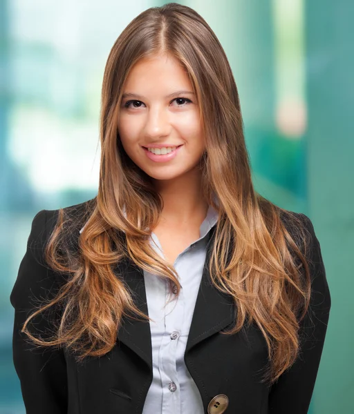 Mujer de negocios sonriente — Foto de Stock