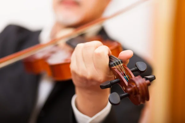 Musiker spielt seine Geige — Stockfoto