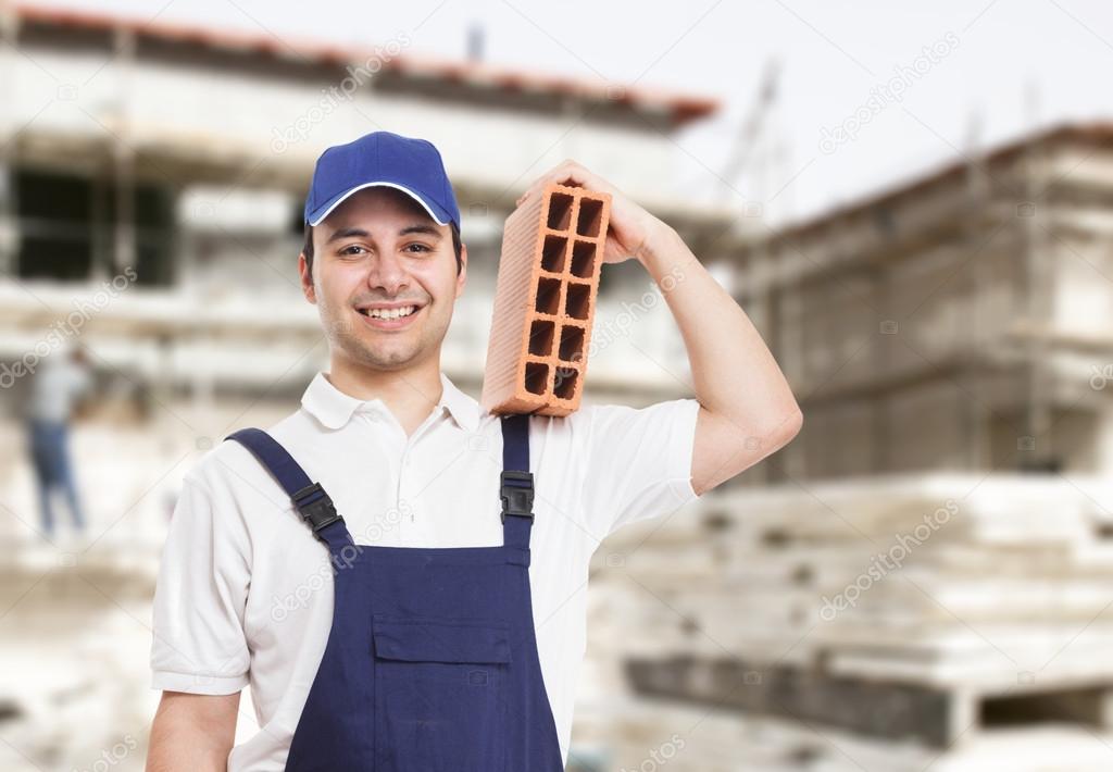 Bricklayer portrait