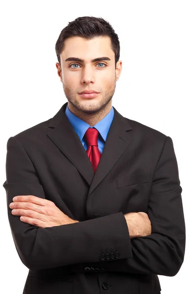 Hombre de negocios aislado en blanco — Foto de Stock