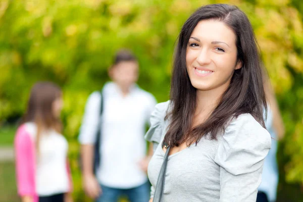 Uśmiechający się uczeń portret — Zdjęcie stockowe